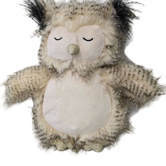 Little Toasties Plush Owl Hug Me Heating Pad Soft Fluffy weighted heated owl - Picture 7 of 11